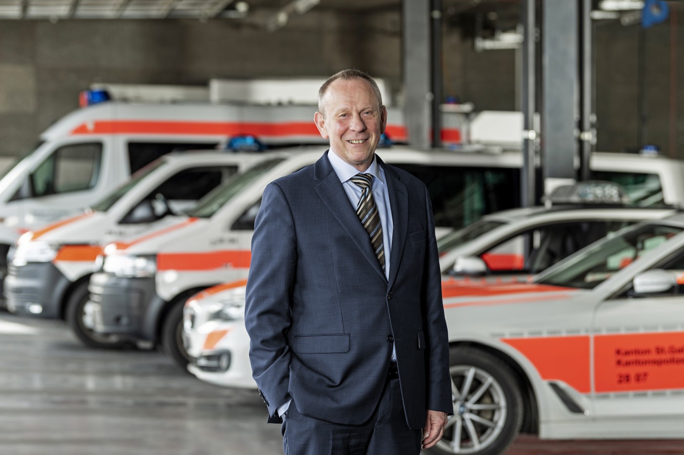 B_Zanga_01_0035 | Polizeikommandant des Kantons St. Gallen Bruno Zanga | Business | Menschen | Leo Boesinger Fotograf