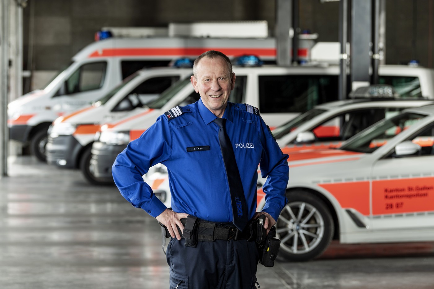 B_Zanga_03_0001 | Polizeikommandant des Kantons St. Gallen Bruno Zanga | Business | Menschen | Leo Boesinger Fotograf