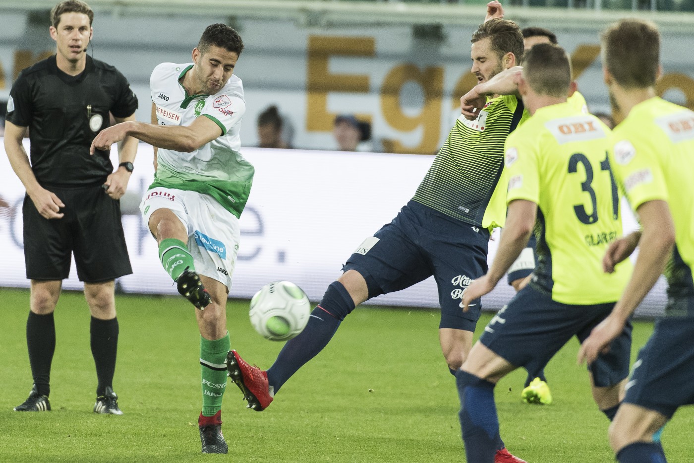 benkhalifafcsgfcthun2104180612 | FCSG Spielbilder | Sportfotografie | Leo Boesinger Fotograf St. Gallen Spezialist für Portrait- Business- und Architekturfotografie